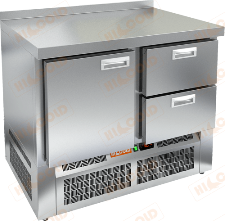 Холодильный стол HICOLD GNE12/BT, нижн, 1 дверь, 2 ящика (-18...-10°С) | Продажа, монтаж и обслуживание холодильного оборудования | Север33