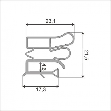 Уплотнитель Позис(МИР) 56х50 | Продажа, монтаж и обслуживание холодильного оборудования | Север33