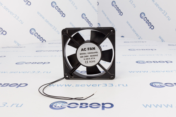 Вентилятор плоский (квадратный) 120x120x25 (220V)_1