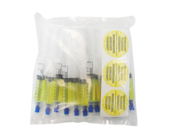 Жидкость ультрафиолетовая 12 карт. по 7,5 ml с гиб. адаптером