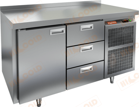 Холодильный стол HICOLD GN13 BR2 BT, бок, 1 дверь, 3 ящика (-18...-10°С) | Продажа, монтаж и обслуживание холодильного оборудования | Север33