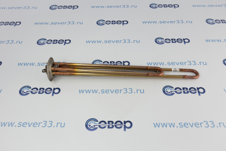 ТЭН RF 2500W(1000+1500), TW, медь, Ø64мм, М4, клеммы под разъем+под винт, Shuttle, L400мм | Продажа, монтаж и обслуживание холодильного оборудования | Север33