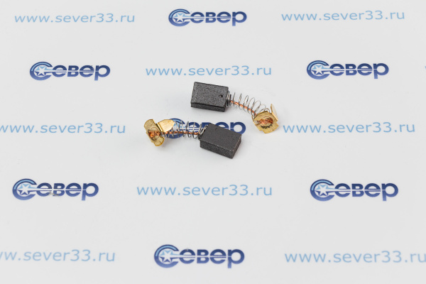 Электроугольная щетка (2шт), Мakita (СВ 105), перфоратор, 6x10x14,5мм, с отстрелом (615)_1