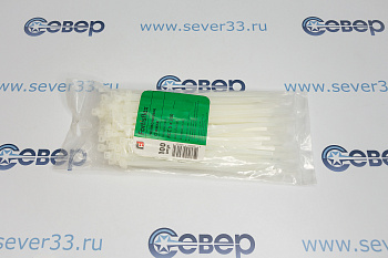Стяжки нейлоновые 5x200 белый FORTISFLEX