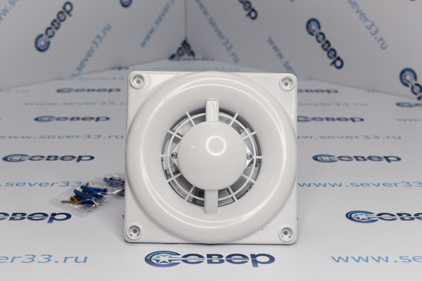 QUADRO 4C, Вентилятор осевой вытяжной с обратным клапаном D100_1e