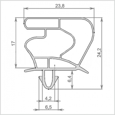 Уплотнитель 1000х570 (ЛХ) | Продажа, монтаж и обслуживание холодильного оборудования | Север33