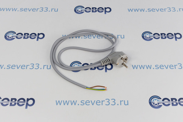 Шнур сетевой ПВС 3х0,75 1,2м серый_1