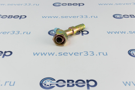 Фитинг для автоконд. 16мм №12х45˚ O-ring c заправочным портом (3/4”; Резьба 1 1/16” 14 UNF) | Продажа, монтаж и обслуживание холодильного оборудования | Север33