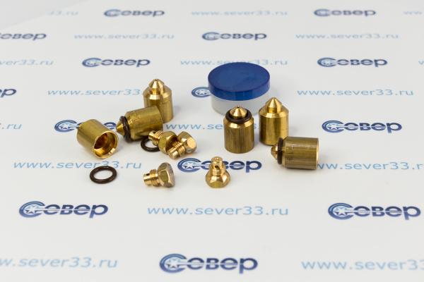 Комплект жиклёров (форсунок) газовой плиты Дарина GM 441, 442, с термостатом (природный газ)_2