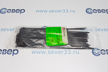 Стяжки нейлоновые 4x250 черный FORTISFLEX