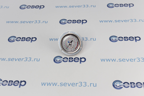 Манометр низкого давления с глиц. MG6F18(R22,134А,404А,407С,507), 14SAE-сзади кр.диск спереди  L&_1