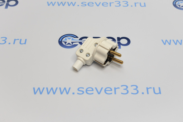 Вилка В16-001 Евро с латунным штырем и кембрик_1_ed