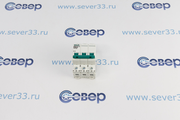 Выключатель автоматический Dekraft 3P C 63А ВА-103 4.5кА_1